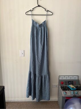 H&M Blue Spaghetti Strap Dress